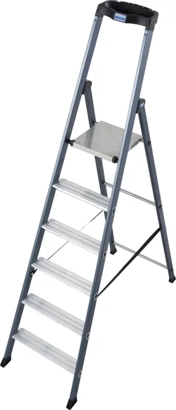 Krause Alu-Stufenstehleiter Sepro® S eloxiert 6 Stufen Highlight