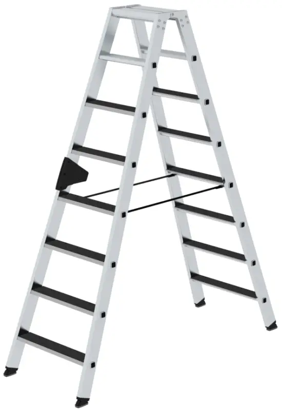 Günzburger Stehleiter R13 Alu clip-step 2x8 Stufen Sichere Zahlung