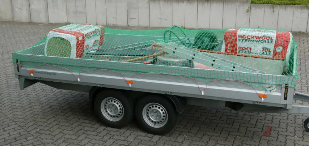 Letzte Chance Huck Anhängernetz MW 45 Ø 3,0 mm - 2,50 x 3,50 m grün