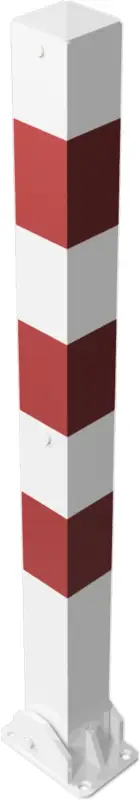 Direkt Vom Hersteller Schake Absperrpfosten UDV 70 x 70 mm weiß rot