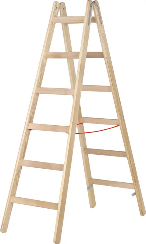 Hymer Stehleiter Holz 2x8 Sprossen Saisonangebot