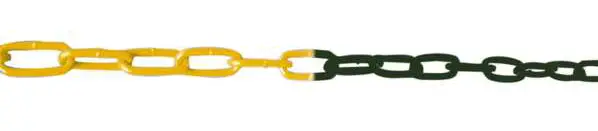Schake Absperrkette Stahl 7 mm gelb schwarz - 10 m Mega-Angebot