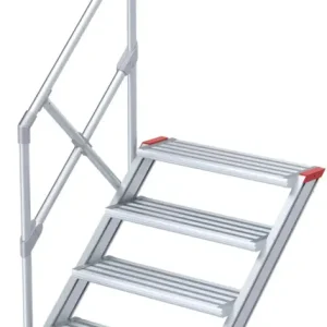 euroline Alu-Treppe 45° 4 Stufen - 600 mm Solange Der Vorrat Reicht