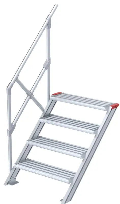 euroline Alu-Treppe 45° 4 Stufen - 600 mm Solange Der Vorrat Reicht