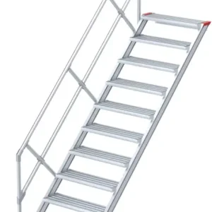 euroline Alu-Treppe 45° 11 Stufen - 600 mm Heißes Angebot