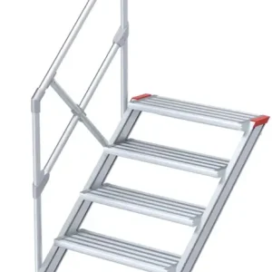 euroline Alu-Treppe 45° 5 Stufen - 1000 mm Neu Im Sortiment