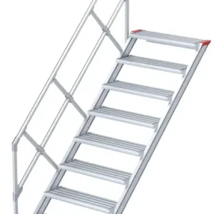 Billig euroline Alu-Treppe 45° 9 Stufen - 1000 mm