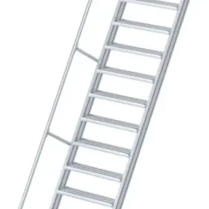 euroline Alu-Treppe 60° 16 Stufen - 600 mm Direkt Vom Hersteller