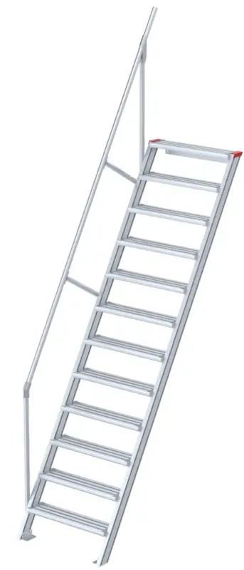 Preiswert euroline Alu-Treppe 60° 12 Stufen - 800 mm