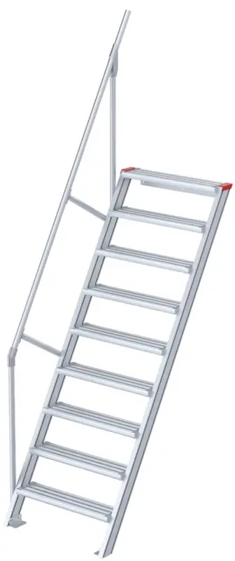 euroline Alu-Treppe 60° 9 Stufen - 1000 mm Geprüft