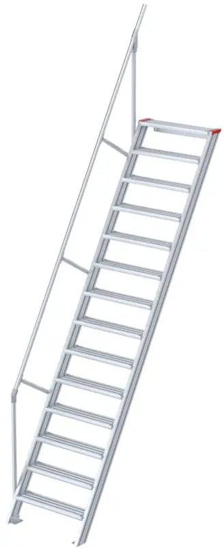 euroline Alu-Treppe 60° 14 Stufen - 1000 mm Must-Have