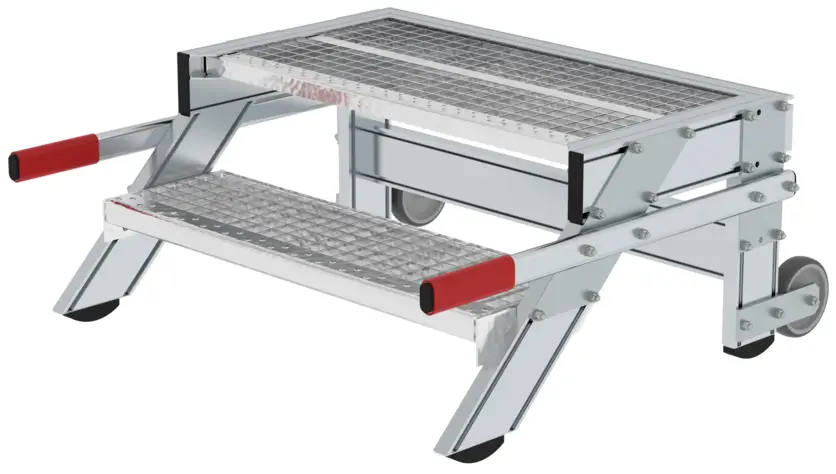 Top-Seller Günzburger Arbeitspodest 800 fahrbar Alu 2 Stufen SG