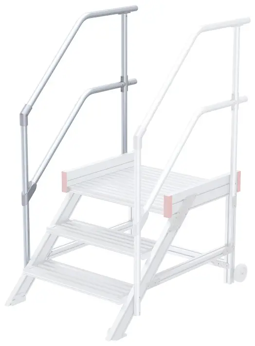 euroline Treppen- Podestgeländer Anstieg 45° 3 Stufen Expressversand