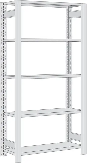 Sale Regalwerk BERT Lagerregal 250 6 Grundfeld 2500 x 875 x 500 mm