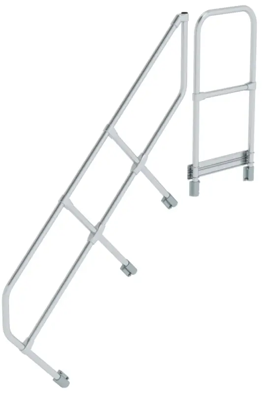 Must-Have Günzburger Treppen- Podestgeländer Podesttreppe 45° 6 Stufen