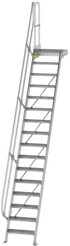 Günzburger Podesttreppe 60° 16 Stufen - 600 mm breit Neue Kollektion