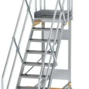 Top-Preis Günzburger Podesttreppe fahrbar 45° 9 Stufen - 600 mm breit