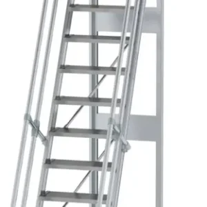 Direktkauf Günzburger Podesttreppe fahrbar 60° 12 Stufen - 600 mm breit