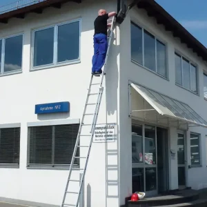 euroline Schiebeleiter WORK Alu 2-teilig 2x11 Sprossen Online Kaufen