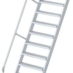 euroline Alu-Treppe 60° 12 Stufen - 600 mm Neu