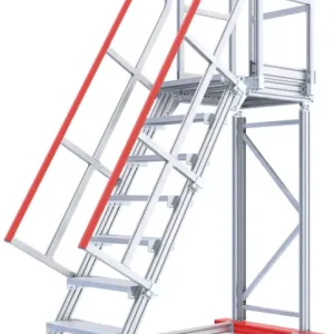 Billig Hymer Podesttreppe fahrbar 60° 15 Stufen - 1000 mm