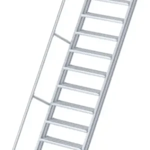 euroline Alu-Treppe 60° 16 Stufen - 800 mm Neu Im Sortiment