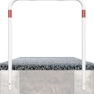 Abverkauf Schake Rohrbügel Stahl OE Ø 60 mm weiß rot - 1500 x 1000 mm