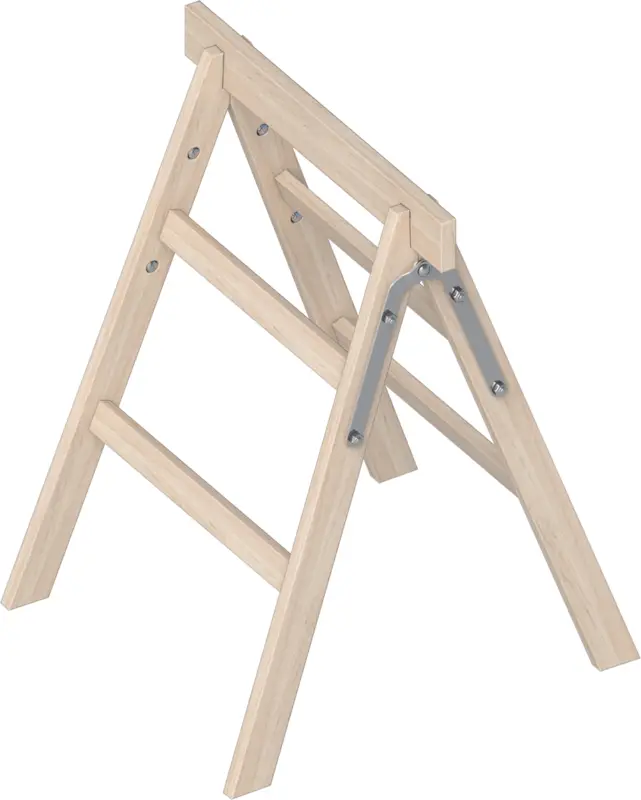 Layher Tapezierbock Holz 2 Sprossen Abverkauf