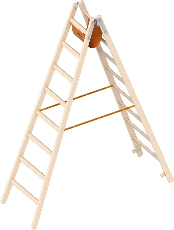 Layher Stehleiter Holz 2x8 Sprossen Garantierte Lieferung