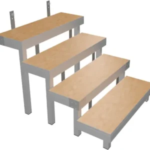 Bütec Bühnentreppe Alu 4-stufig Indoor Schnäppchen