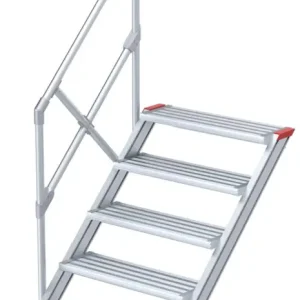 euroline Alu-Treppe 45° 5 Stufen - 800 mm Sichere Zahlung