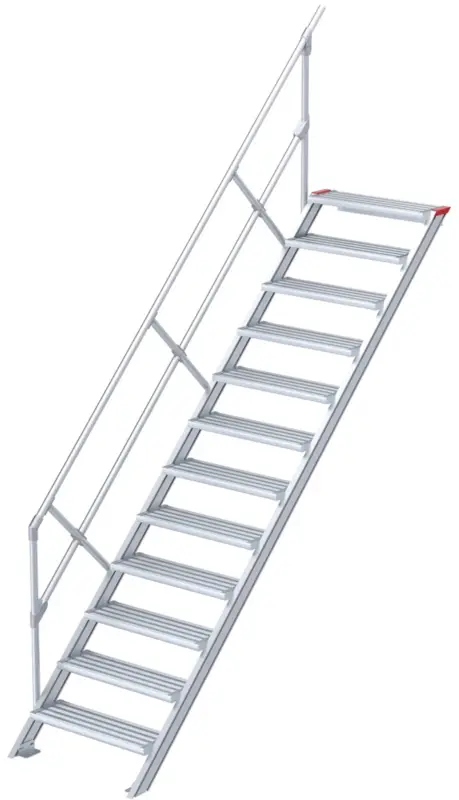 euroline Alu-Treppe 45° 12 Stufen - 1000 mm Abverkauf