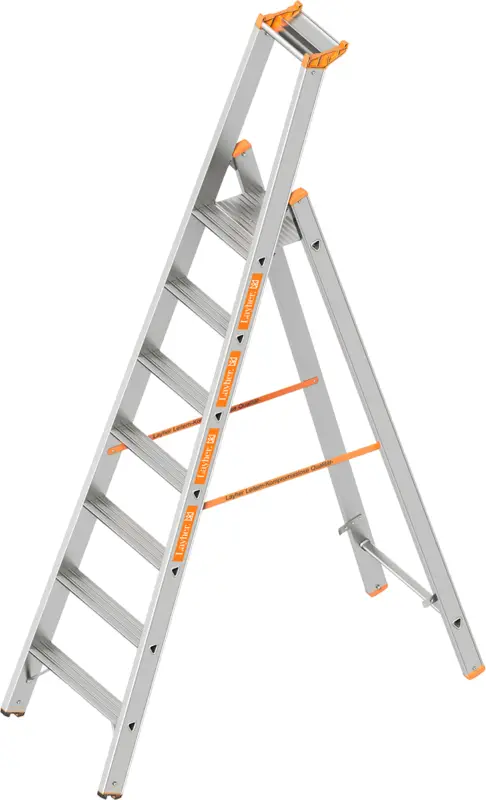 Layher Stehleiter Alu 7 Stufen Schneller Versand