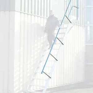euroline Treppen- Podestgeländer Podesttreppe 45° 7 Stufen Online Kaufen