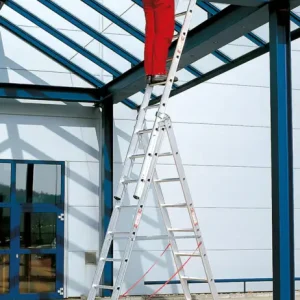 euroline Mehrzweckleiter PREMIUM Alu 3-teilig 3x9 Sprossen Preis Gesenkt