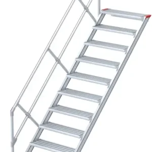 Versand Am Gleichen Tag euroline Alu-Treppe 45° 11 Stufen - 1000 mm
