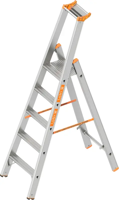 Layher Stehleiter Alu 5 Stufen Highlight
