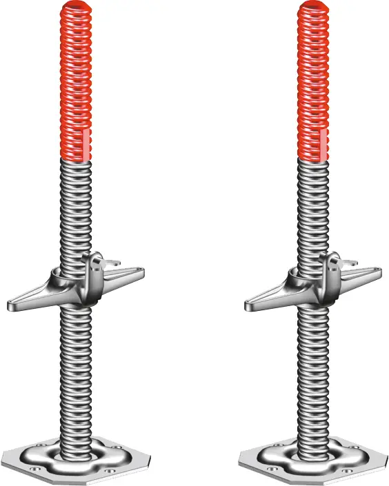 Layher Fahrgerüst Stahl-Normalspindel 60 - 2er Set Sonderangebot