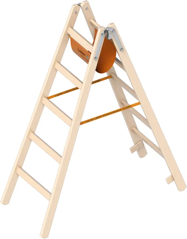 Layher Stehleiter Holz 2x5 Sprossen Neue Kollektion