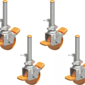 Abverkauf Layher Fahrgerüst Lenkrolle 400 spindelbar - 4er Set