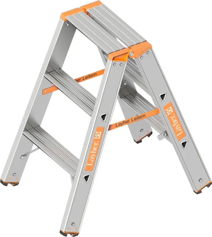 Layher Stehleiter Alu 2x3 Stufen Top-Angebot
