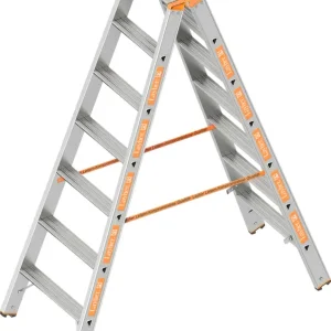 Ausverkauf Layher Stehleiter Alu 2x7 Stufen