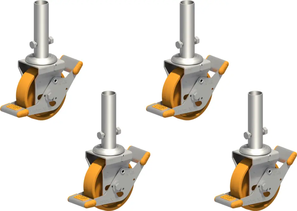 Preisreduziert Layher Fahrgerüst Lenkrolle 400 - 4er Set