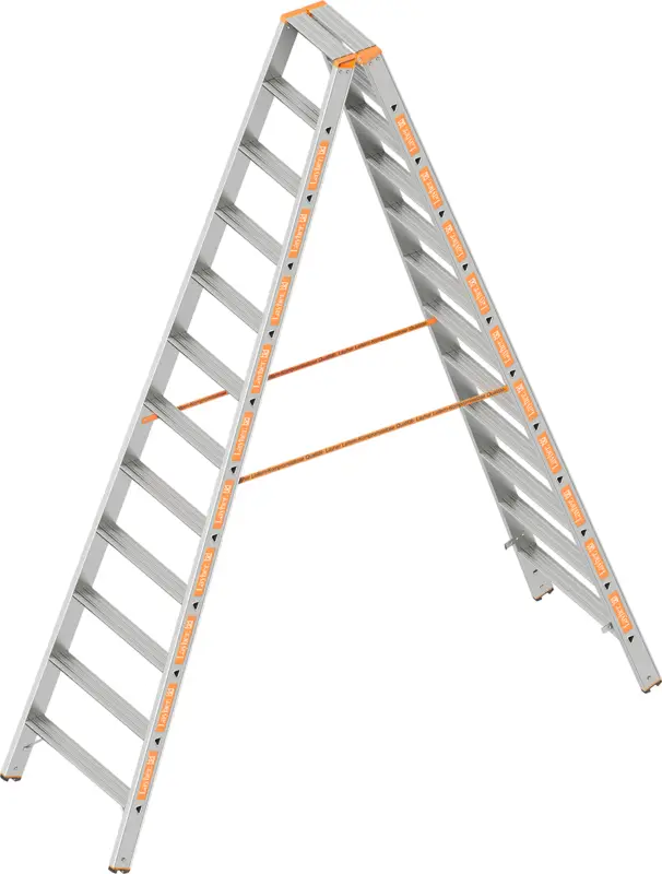 Knallerangebot Layher Stehleiter Alu 2x12 Stufen