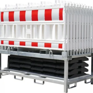 Abverkauf Schake Schrankenzaunset Typ NOX mit Lampenadapter - mit Transportpalette