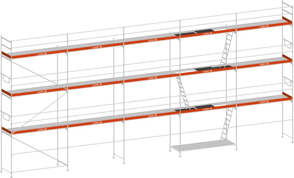 Bestseller Layher Blitz Gerüst 100 Stahl 106 m²