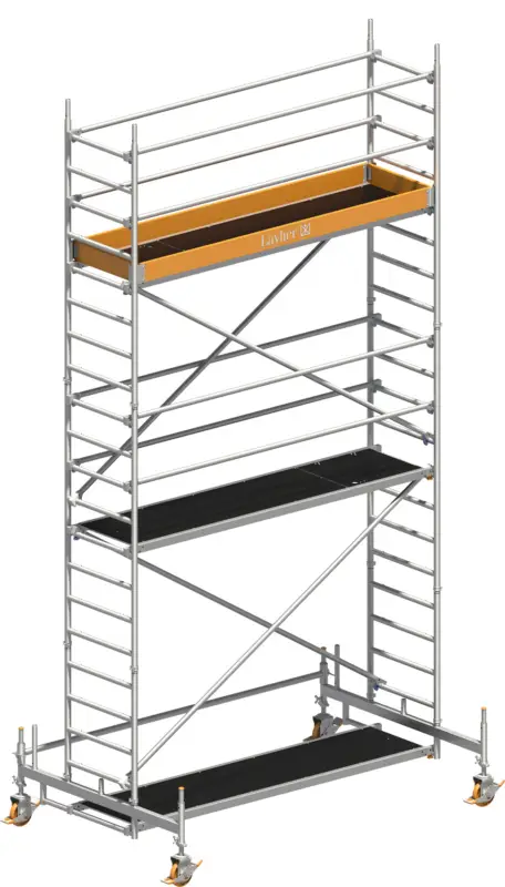 Fahrgerüst Layher Uni Standard P2 1401104 mit Diagonal-Optimierung - Arbeitshöhe 6,35 m Nur Für Kurze Zeit