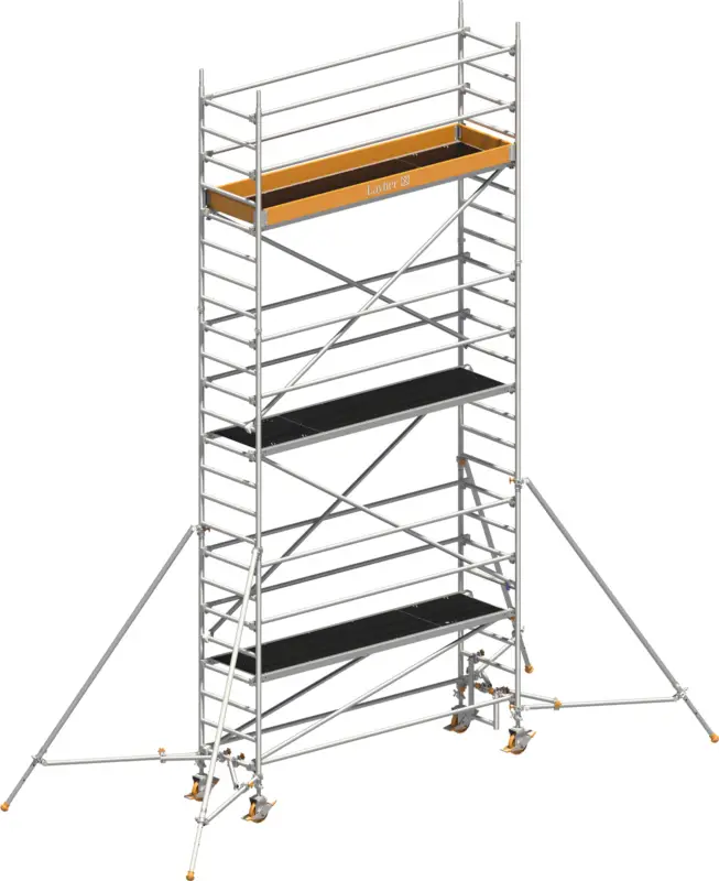 Fahrgerüst Layher Uni Standard P2 1401125 mit Stützen - Arbeitshöhe 7,20 m Top-Preis
