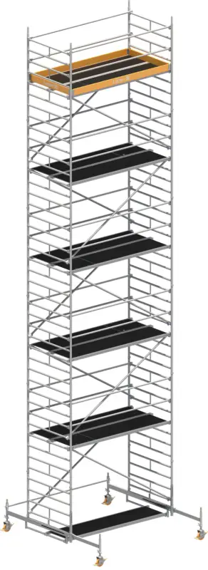 Fahrgerüst Layher Uni Breit P2 1402110 mit Diagonal-Optimierung - Arbeitshöhe 12,38 m Knallerangebot