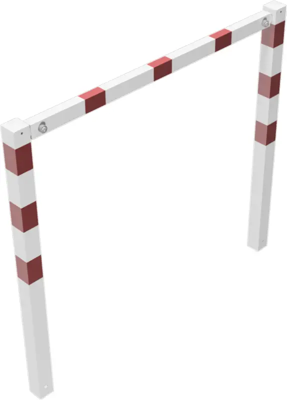 Neuheit Schake Wegesperre Stahl schraubbar OE 70 x 70 mm weiß rot - 1500 x 1200 mm